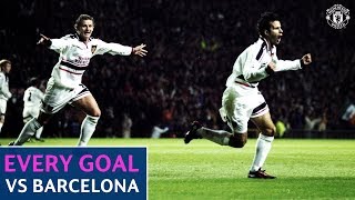Every Goal | Manchester United v Barcelona | Beckham, Rooney, Scholes, Giggs