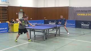 Mill vs Szydlowski 20230423 Hoesbach vs Effeltrich 2 Tabl Tennis Relegation Verbandsoberliga Stativ