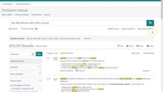 Using a ProQuest Database ProQuest Central