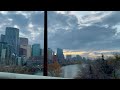 calgary downtown evening view 4k hd 2024