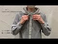 【 2024 ss collection vm 】organic cotton switching scarf shirt