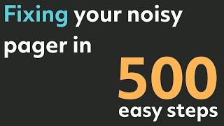 SREcon24 Europe/Middle East/Africa - Fixing Your Noisy Pager in 500 Easy Steps