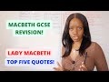 The Only FIVE Lady Macbeth Quotes To Learn From Macbeth! | GCSE English Revision!