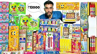 Diwali New Crackers Stash Worth ₹12000 - Unboxing \u0026 Testing 2024 | Yogesh 01