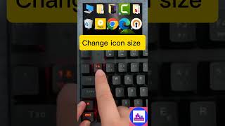 Change icon size #icons #size #tricks #short #computer #real #viralshort #viralreal #viral