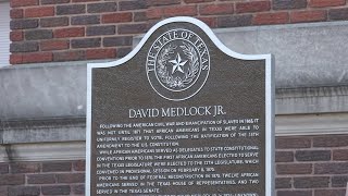Historical marker cements legacy of one of Texas' first lawmakers