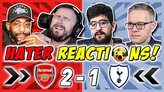 ARSENAL RIVALS \u0026 HATERS GUTTED 🤣 REACTION TO ARSENAL 2-1 TOTTENHAM | PREMIER LEAGUE FAN REACTIONS