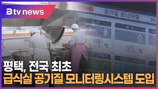 평택, 전국 최초 급식실 공기질 모니터링시스템 도입