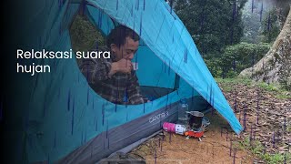 camping hujan deras | suara hujan dalam tenda untuk tidur nyenyak | ASMR.