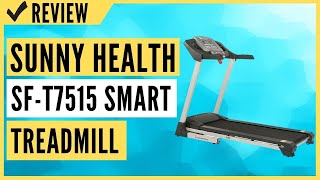 Sunny Health & Fitness SF-T7515 Smart Treadmill with Auto Incline, Speakers, Bluetooth Review