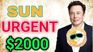 Sun coin News Today! SUN Crypto Price Prediction Today! Sun crypto