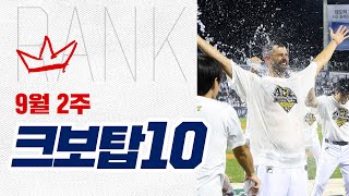 [크보탑10] 감동과 환희가 가득했던 여름 끝자락의 크보탑10! | 9.10~9.15 | 야구 하이라이트