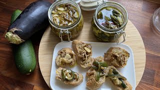 [SUB] Pickled Eggplant and Zucchini in Oil Easy Recipe I Melanzane e Zucchine sott'olio