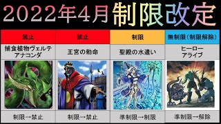 【遊戯王OCG】さらばアナコンダ！！2022年4月1日適用リミットレギュレーション