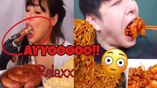 mukbangers acting like THEY HAVEN’T EATEN IN YEARS!!😨 (mukbang compilation)♡ Veronica Wang, UDT TV