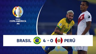 HIGHLIGHTS BRASIL 4 - 0 PERÚ | COPA AMÉRICA 2021 | 17-06-21