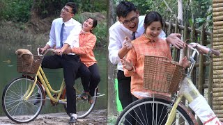 Linda was happy and surprised that CEO Quang gave her a new bicycle