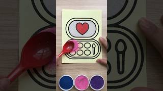 How to draw make up set, easy sand painting #sandart #sandpainting #relaxing #satisfying