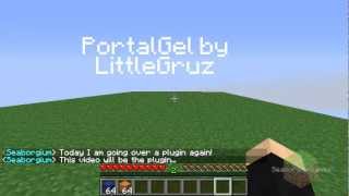 Minecraft Plugin Showcase - PortalGel by LittleGruz