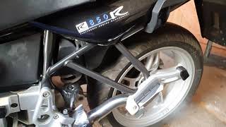 Bmw r 850 r with cheap exhaust tip