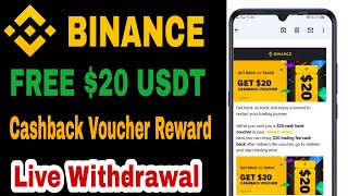 How To Redeem Binance Cashback Voucher !Binance Task Centre Reward $20 USDT Free Withdrawal Process