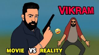 VIKRAM movie vs reality | kamal haasan | vijay sethupathi | 🤣 funny movie spoof | mv creation