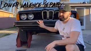 BMW E24 633 / 635CSi Lower Valance Repair Part 1