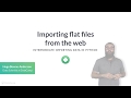 Python Tutorial : Importing flat files from the web