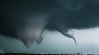 The TORNADOES \u0026 STORM That SHOOK UP The World (4K) DIMMITT Texas 04-14-2017