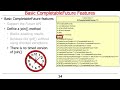 Overview of Basic Java CompletableFuture Features
