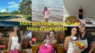 Mais um final de semana/Meu aniversário/abrindo os presentes