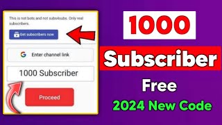 How to get free subscribers on youtube - subscriber kaise badhaye - free subscribers for youtube