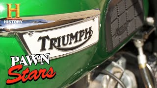 Pawn Stars: A Very Rare Triumph Motorcycle Gets Rick Revved Up (Season 13) | History