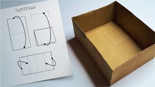 Traditional box. Origami. Paper Crafts