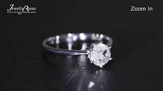 JEWELRY AUCTION SITE - 1.03 CT DIAMOND SOLITAIRE 14KT SOLID GOLD ENGAGEMENT RING