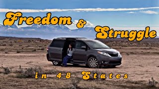Solo Van Life DOCUMENTARY: Road Trip in a Converted Minivan