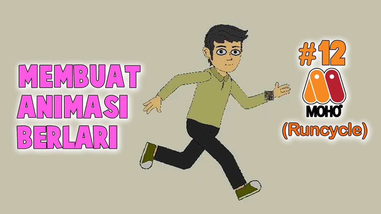 Animasi Gambar Kartun Berlari : 2 - Bampu Hane