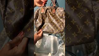 How to clean Louis Vuitton Vintage Canvas \u0026 Vachetta #vintagelouisvuitton