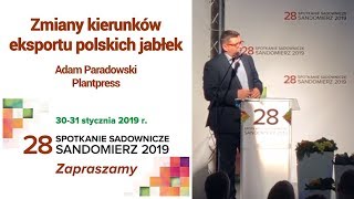 Zmiany kierunków eksportu polskich jabłek - [Adam Paradowski / SSS 2019]