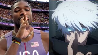 Gojo \u0026 Anime References at the Paris Olympics!