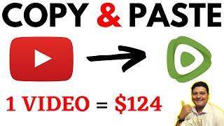 Copy & Paste Videos To Earn $123.78 Per Video (Without YouTube  Step By Step Guide) 🔥🔥