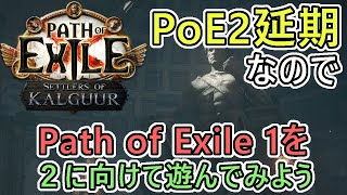 【PoE1】本来ならPoE2のアーリーアクセス日　延期されたのでPath of Exile1 最初からやってみます　基本無料ハクスラARPG