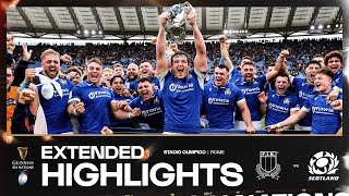 HISTORIC WIN 🇮🇹 | EXTENDED HIGHLIGHTS | ITALY V SCOTLAND | 2024 GUINNESS MEN'S SIX NATIONS RUGBY