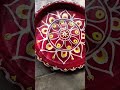 মাটির থালায় আলপনার নকশা teracota plate desing everyone viralshorts trandingsong