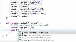 Android Developing Applications Tutorial 86 Creating Tabs in Java