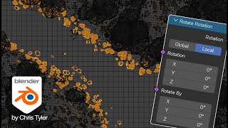 Rotate Rotation node, a second way to align your scatter to a surface and randomize it!