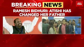 BJP's Ramesh Bidhuri Targets Delhi CM Atishi With Fresh Controversial Remarks | Delhi Elections 2025