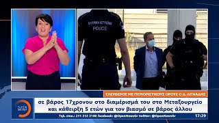 Ελεύθερος με περιοριστικούς όρους ο Δημήτρης Λιγνάδης | OPEN TV