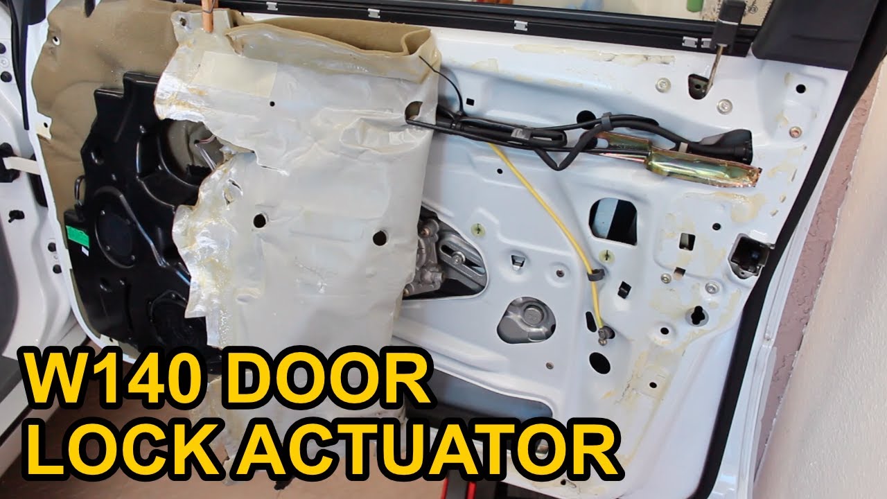 W140 Mercedes-Benz Door Lock Actuator Replacement/Repair - YouTube