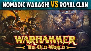 Orcs \u0026 Goblins vs Dwarfen Mountain Holds - Warhammer The Old World Battle Report